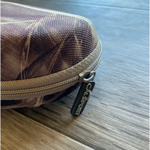 Camo Sunglasses Hard Case with Leather Belt Clip Calsport - Picture 3 of 8